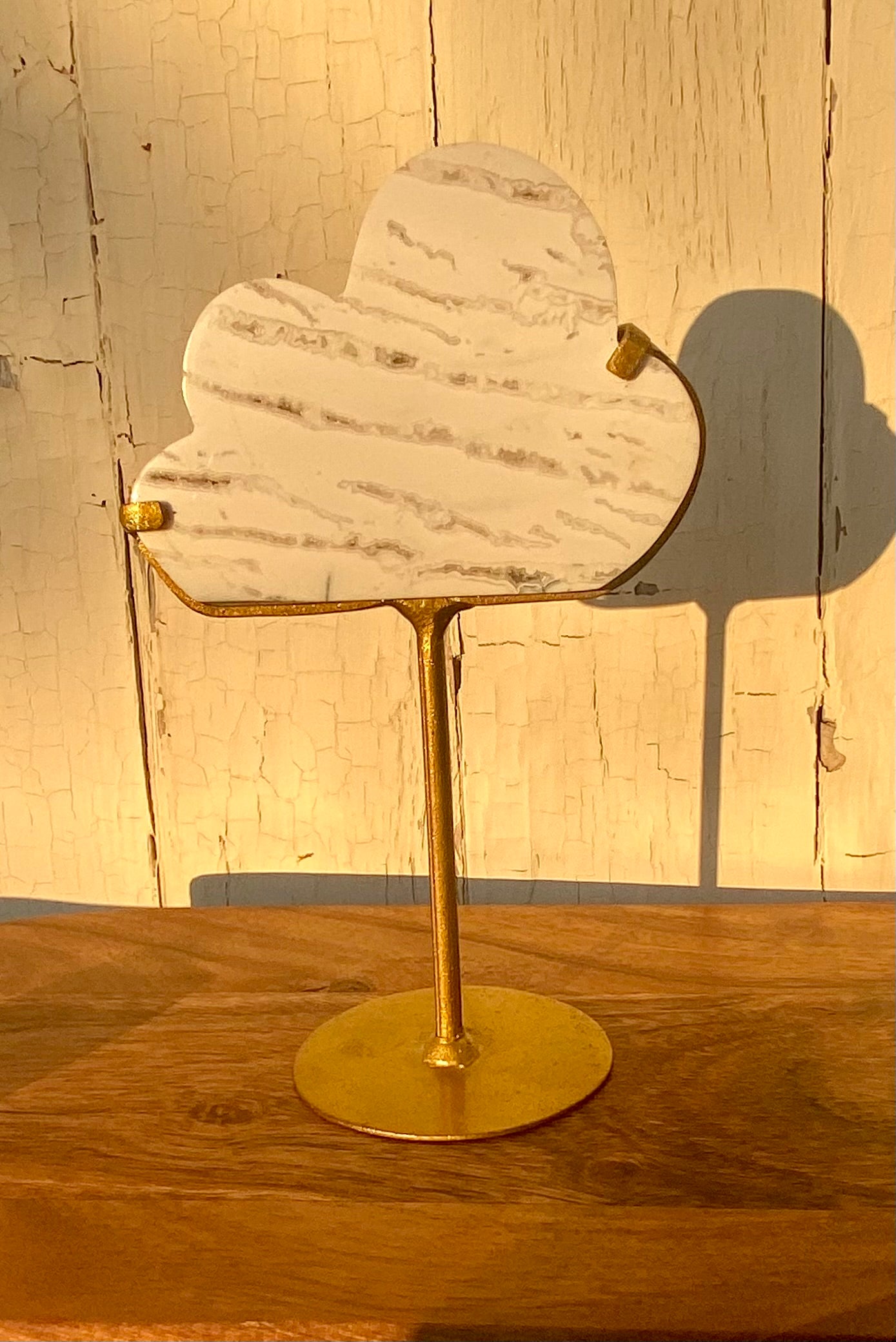 Dendritic White Plume Agate Cloud