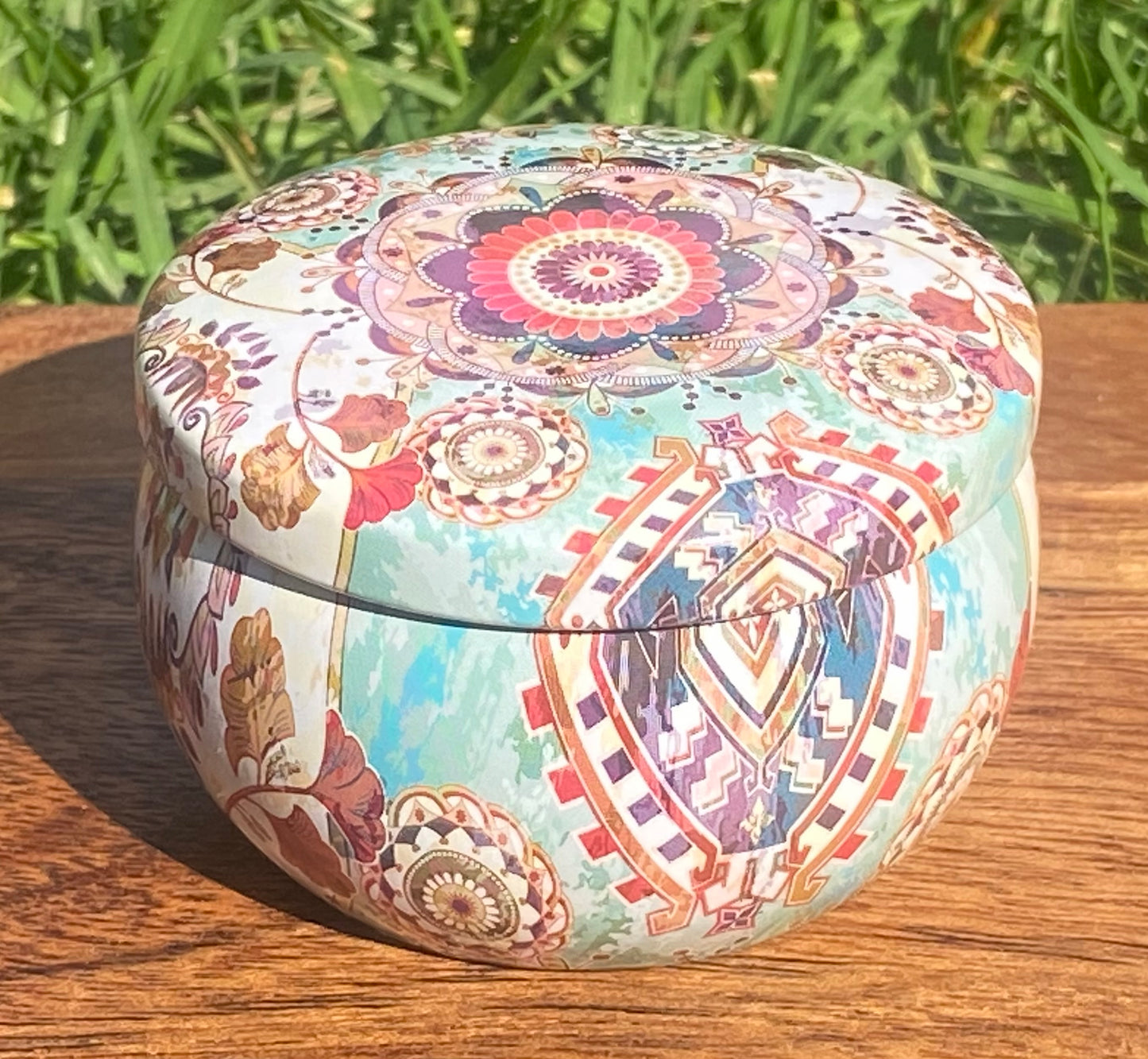 Crystal Candle #3 - Clear Quartz & Sandlewood