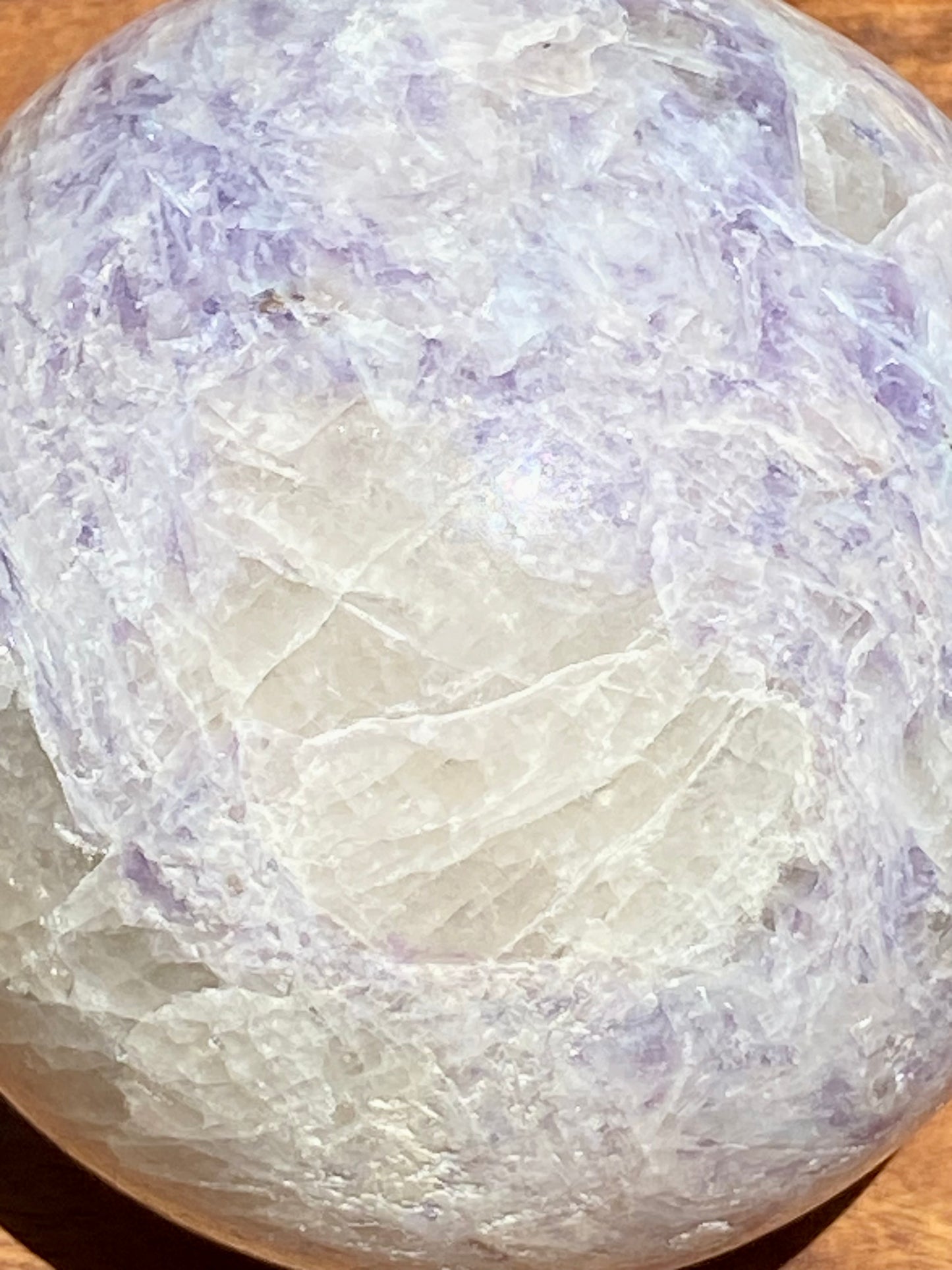 Pegamite Sphere with Lepidolite & Pink Tourmaline