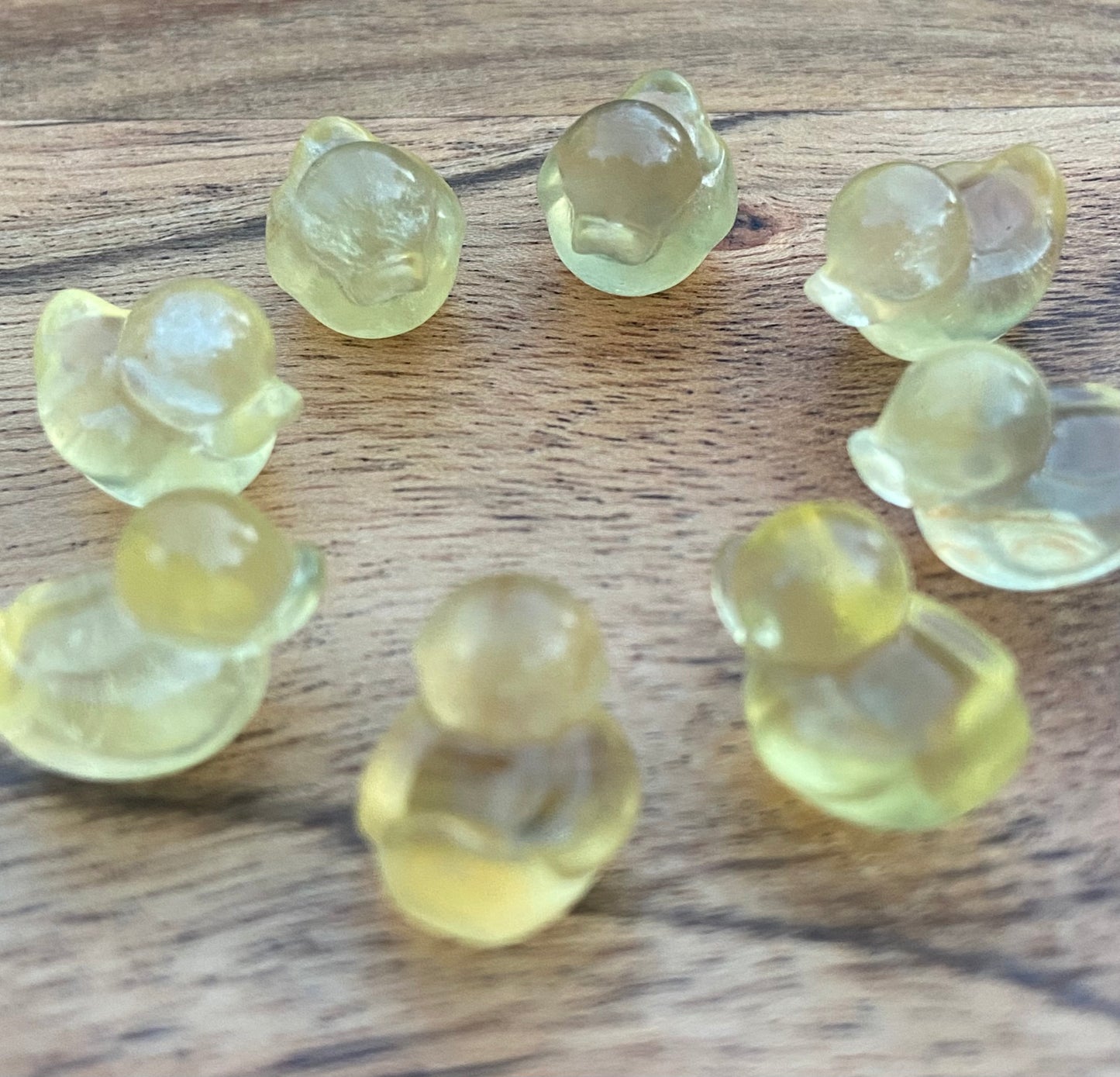 Mini Yellow Fluorite Duck