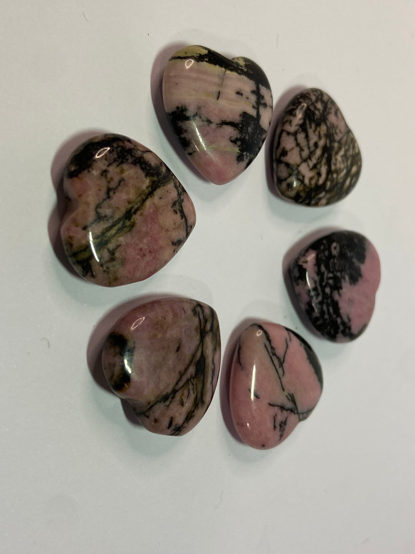 Mini Rhodonite Heart