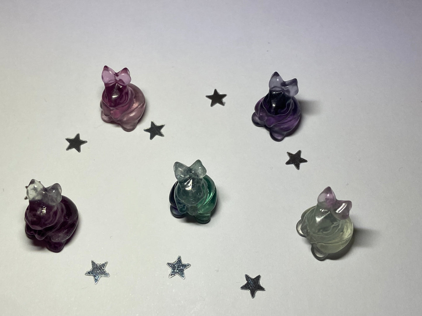 Mini Rainbow Fluorite Rabbit