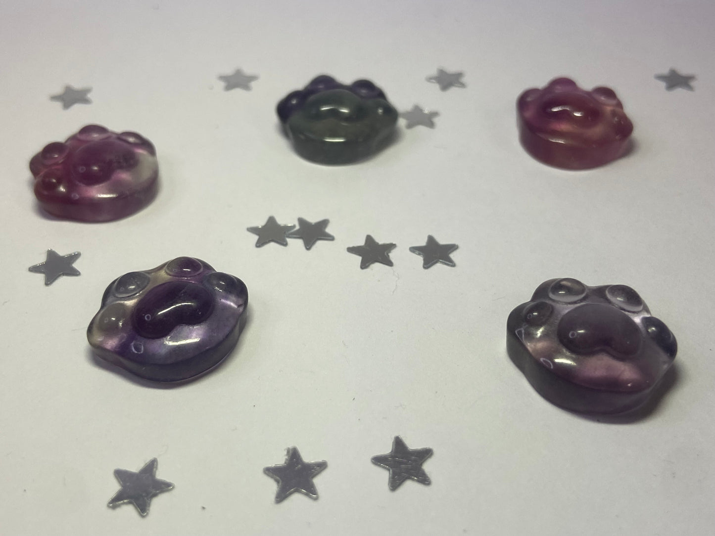 Mini Rainbow Fluorite Paw
