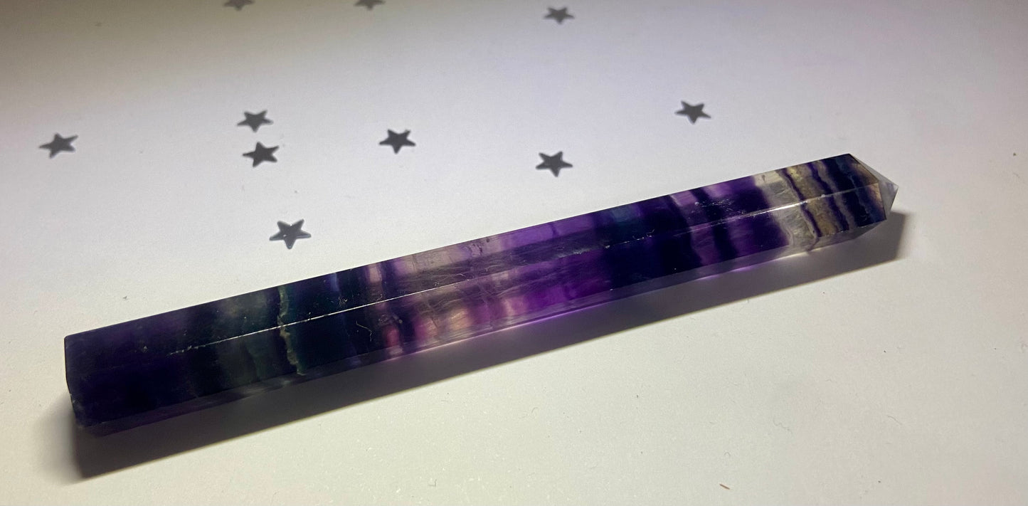 Rainbow Fluorite Tower #1