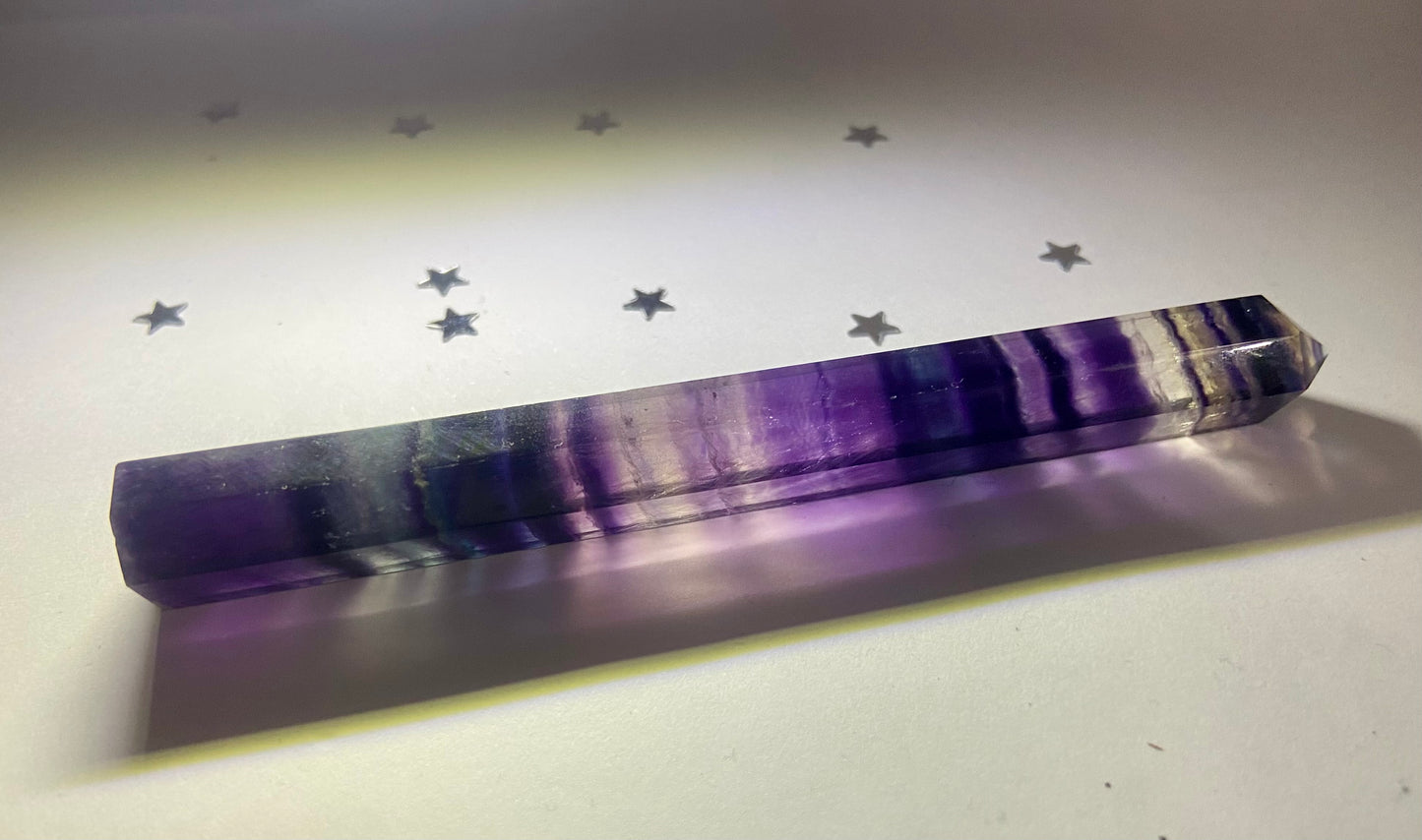 Rainbow Fluorite Tower #1