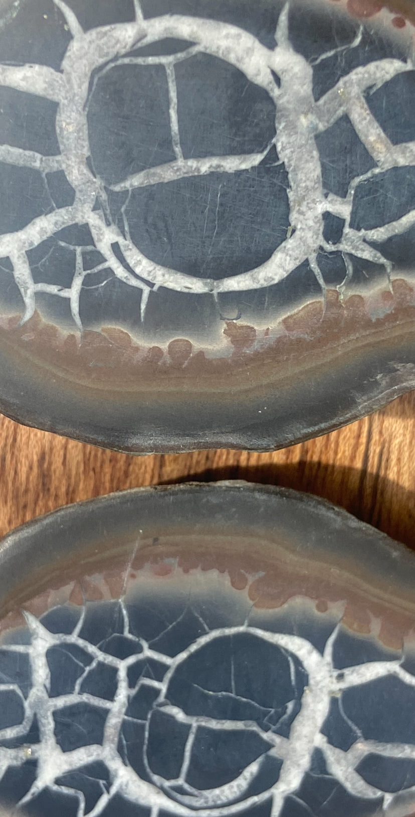 Septarian Nodule Geode Pair #2