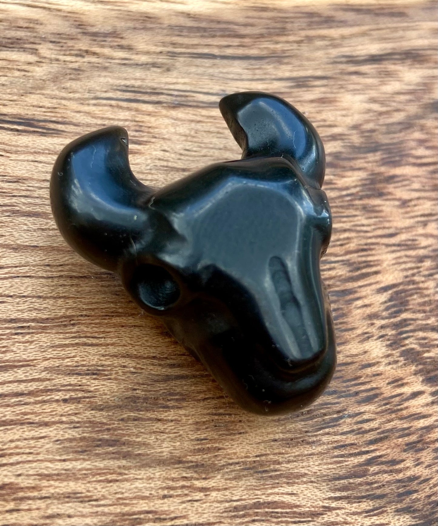 Black Obsidian Bulls Head