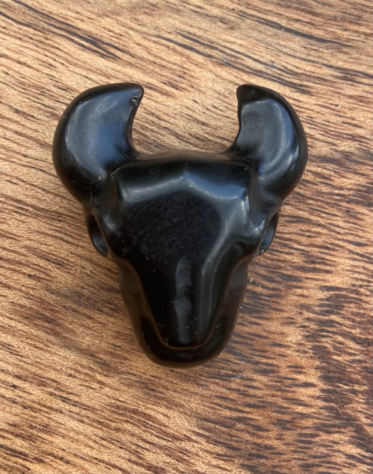 Black Obsidian Bulls Head
