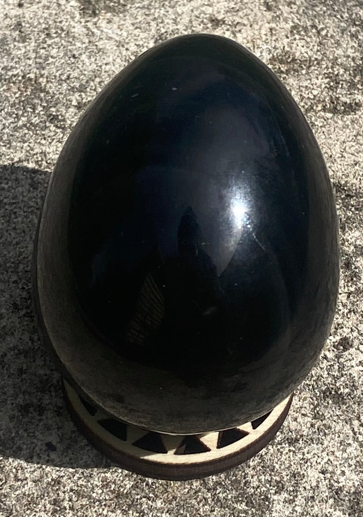 Silver Sheen Obsidian Egg #2